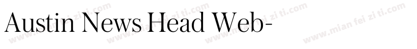 Austin News Head Web字体转换